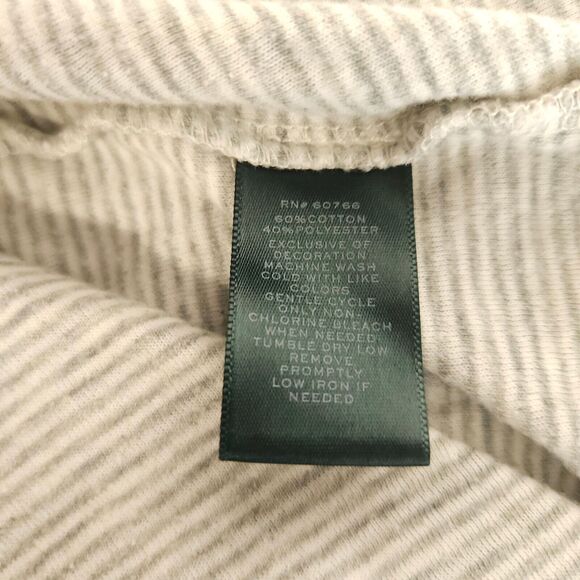 Lauren Ralph Lauren Womens Medium Grey Gray Striped Knee Length Dress - Picture 6 of 9